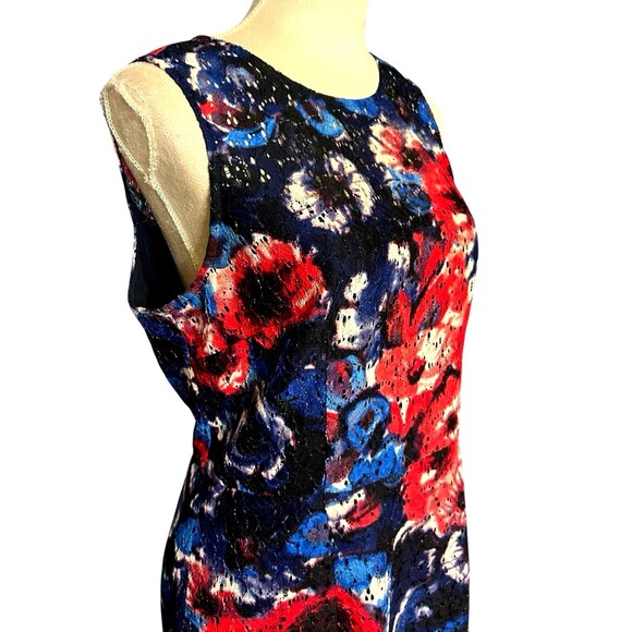 Inc International Concept Floral Lace Sleeveless Sheath Key Hole Dress 12 - Picture 3 of 8